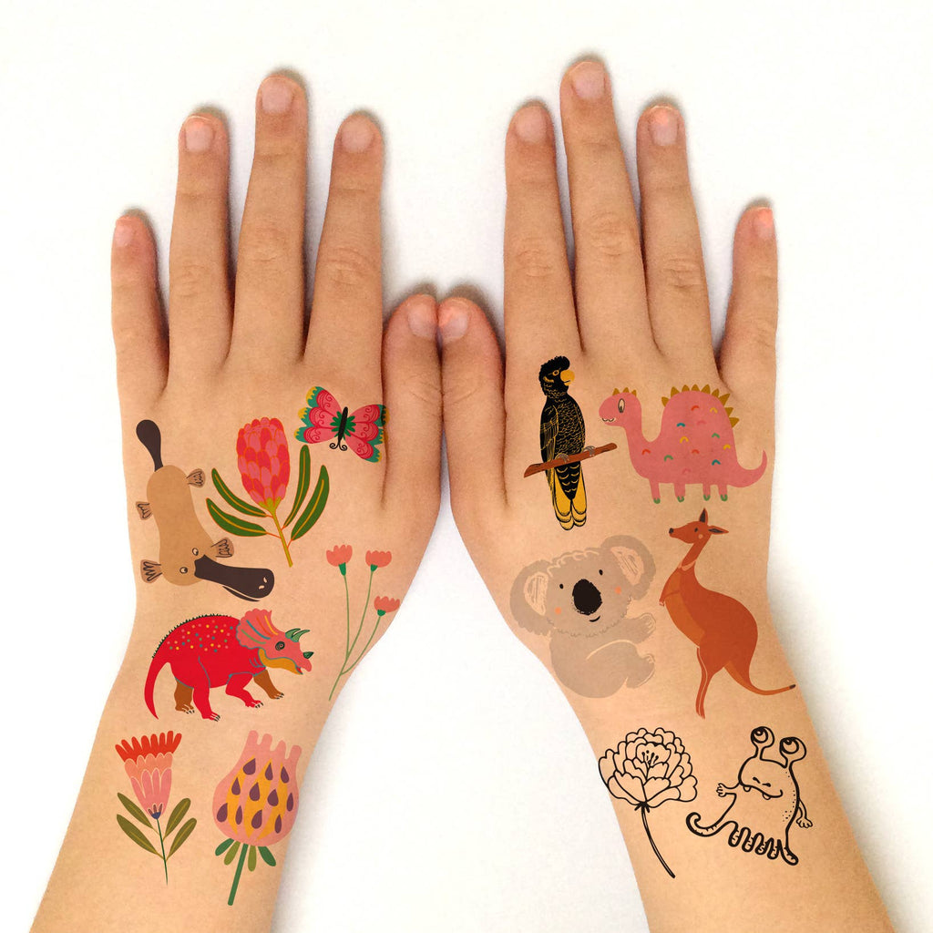 Dinosaur Roar Temporary Tattoos