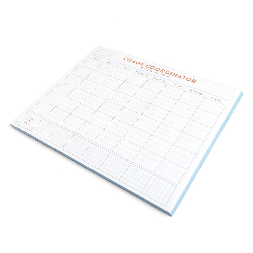 Choas Coordinator Family Planner 8.5x11 Notepad