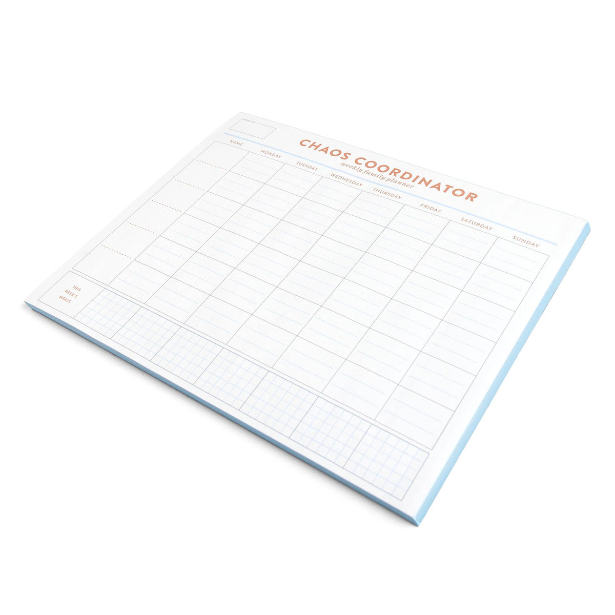 Choas Coordinator Family Planner 8.5x11 Notepad
