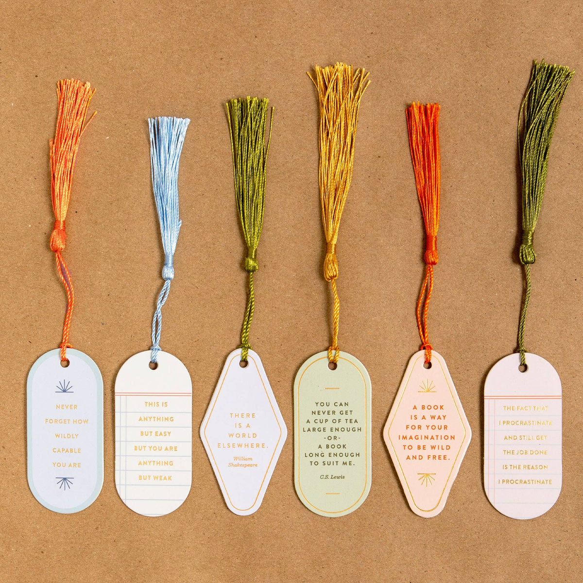 Cup Of Tea Anything But Weak Vegan Leather Bookmark Leather Bookmark